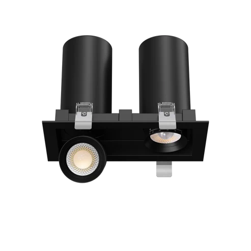 3" Double Head Retractable Cylinder LED Downlight | 1.900Lm | 120/277V | CCT Selectable | Goodlite G-32502/512