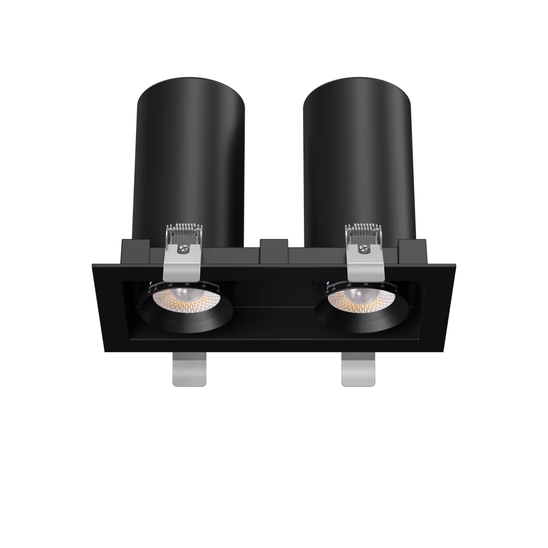 3" Double Head Retractable Cylinder LED Downlight | 1.900Lm | 120/277V | CCT Selectable | Goodlite G-32502/512