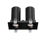 3" Double Head Retractable Cylinder LED Downlight | 1.900Lm | 120/277V | CCT Selectable | Goodlite G-32502/512