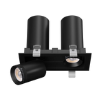 3" Double Head Retractable Cylinder LED Downlight | 1.900Lm | 120/277V | CCT Selectable | Goodlite G-32502/512