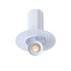 Pulsar-3-inch-round-trimless-retractable-directional-LED-downlights-white-and-black