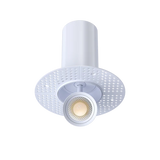 Pulsar-3-inch-round-trimless-retractable-directional-LED-downlights-white-and-black