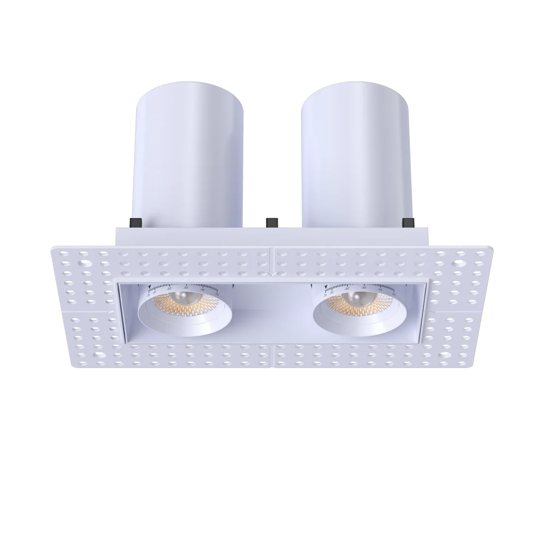 Dual-head-trimless-zoom-lens-ceiling-fixture-with-20-to-55-degree-beam-spread
