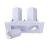 Double-head-trimless-plaster-in-recessed-spotlight-with-independent-90-degree-telescoping-hinges