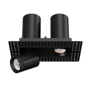 Pulsar-3-inch-double-head-trimless-retractable-multiple-directional-LED-downlights - Available at Electrical Marketplace