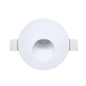 Eclipse-round-clip-in-led-step-light-white-finish - Available at Electrical Marketplace