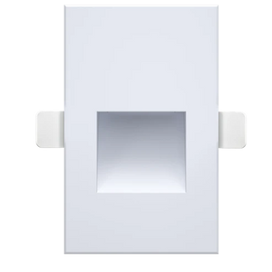 Eclipse-vertical-clip-in-led-step-light-white-finish - Available at Electrical Marketplace