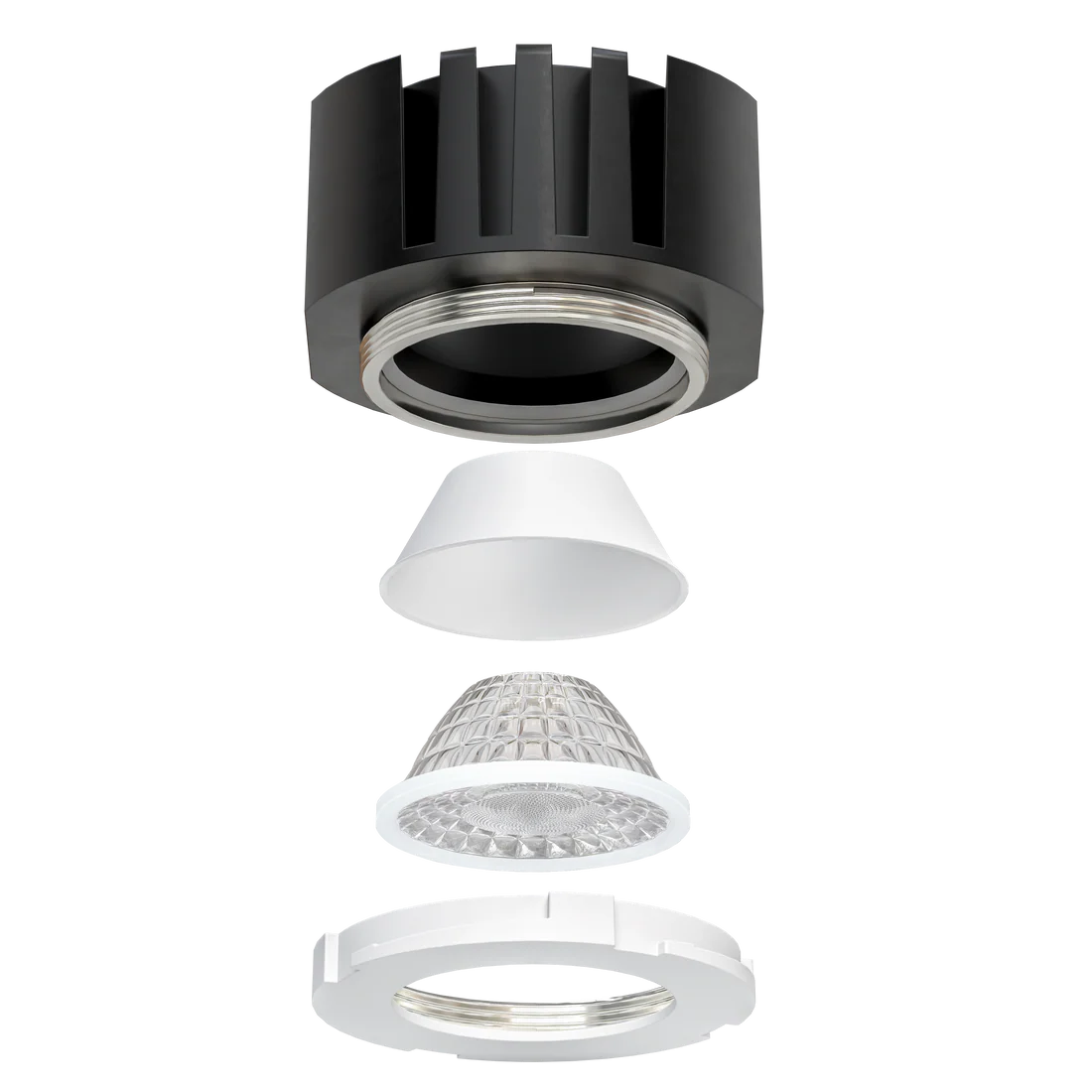 Compact recessed LED module with Dim-to-Warm and high CRI lighting