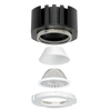 Compact recessed LED module with Dim-to-Warm and high CRI lighting