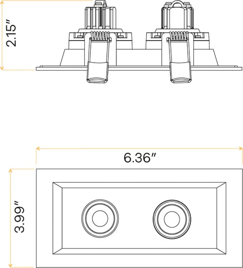 Saturn-multiple-2-inch-2-head-regressed-gimbal-led-light-wet-location