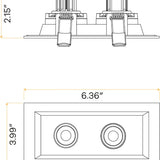 Saturn-multiple-2-inch-2-head-regressed-gimbal-led-light-wet-location