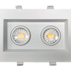 architectural double head recessed LED spotlight fixture