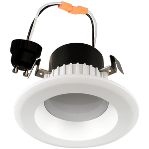 3 inch round retrofit LED downlight with selectable color temperature and low-profile design, Space Series