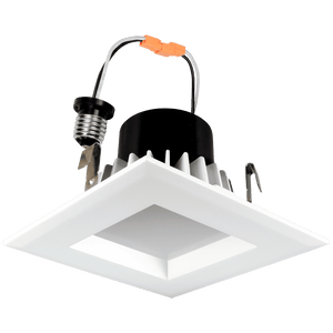 4 inch square high output LED retrofit downlight with selectable CCT, 14W, Space Series