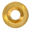 Aster 2 inch brushed brass round LED trim with clip-in mounting