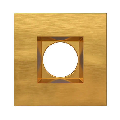 2 Inch Square Trim | Brushed Brass | Goodlite G-48356