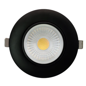 G-48357-saturn-4-inch-round-flushed-gimbal-led-downlight-black - Available at Electrical Marketplace