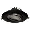 4-inch Round Flushed Recessed Gimbal LED Downlight – Saturn Series, 14W, Adjustable, Selectable CCT – Modern Slim Ceiling Light for Residential and Commercial Use