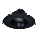 3 inch LED regress round gimbal luminaire with selectable CCT in multiple trim finishes