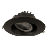 Goodlite 4-inch round regressed gimbal LED downlight, Saturn Series, 11W with selectable CCT, glare-reducing directional ceiling lighting for residential and commercial use