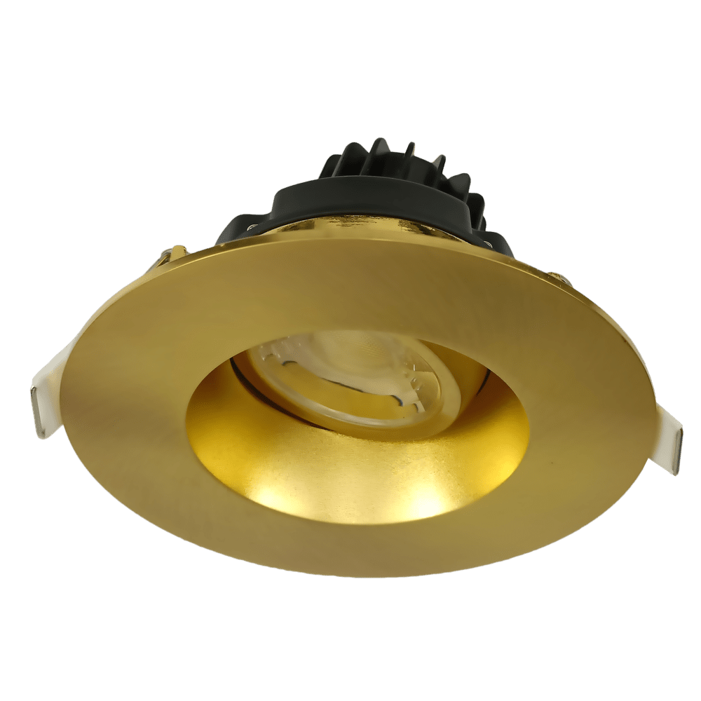 3 inch LED regress round gimbal luminaire with selectable CCT in multiple trim finishes