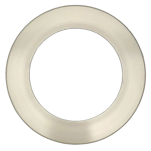 5 inch round slim brushed nickel LED recessed light cover - Available at Electrical Marketplace