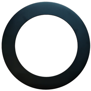 6 inch round slim black recessed light cover ceiling trim - Available at Electrical Marketplace