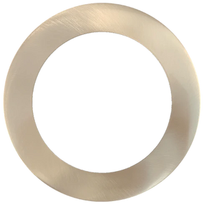 6 inch round slim brushed nickel recessed light cover - Available at Electrical Marketplace