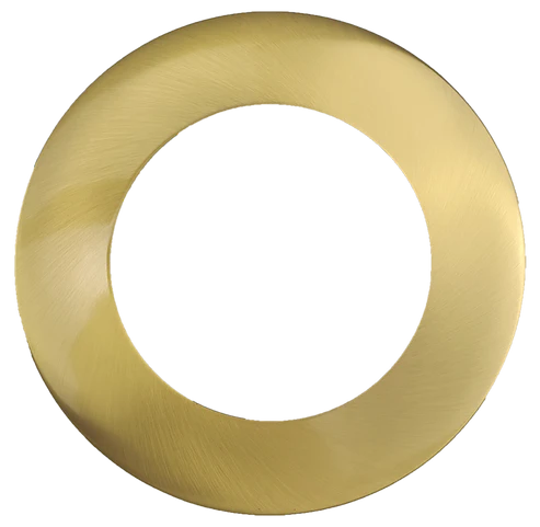 3 Inch Round Slim Brushed Brass Cover | Goodlite G-48382
