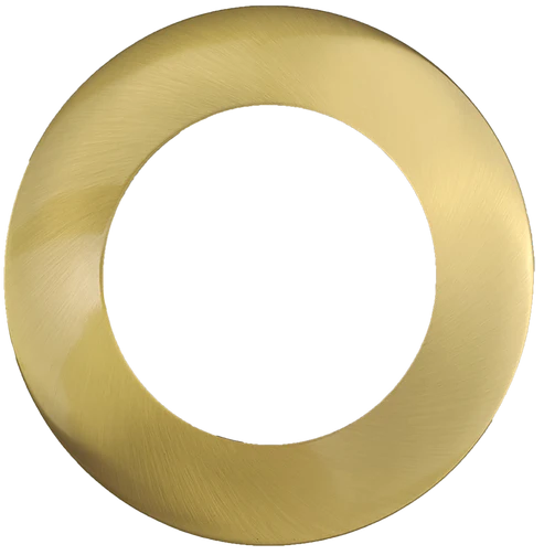 4 Inch Round Slim Brushed Brass Cover | Goodlite G-48383