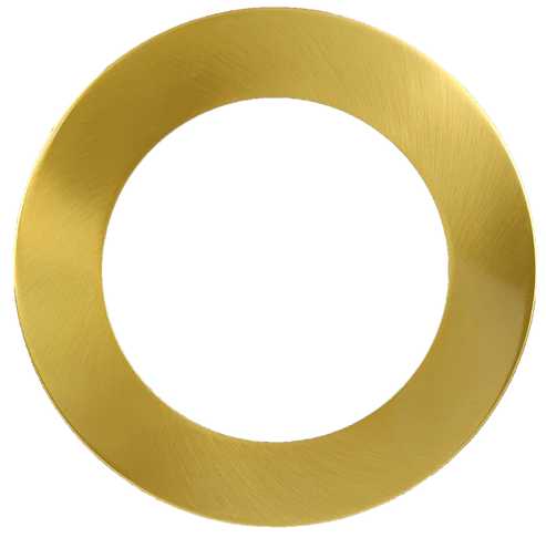 5 Inch Round Slim Brushed Brass Cover | Goodlite G-48384