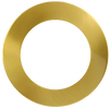 5 inch round slim brushed brass cover for LED recessed light