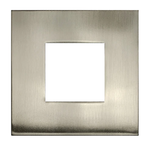 3 Inch Square Slim Brushed Nickel Cover | Goodlite G-48386