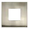 3 inch square slim brushed nickel recessed light cover