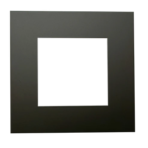 5 inch square slim recessed LED downlight black trim cover - Available at Electrical Marketplace