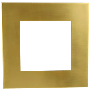5 inch square slim recessed LED downlight brushed brass trim cover - Available at Electrical Marketplace