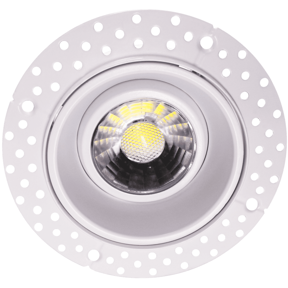 2″ Round Trimless Gimbal LED Downlight | Saturn Series | Selectable CCT | 8W