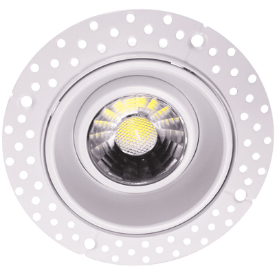 2″ Round Trimless Gimbal LED Downlight | 600Lm | 120V | CCT Selectable | Saturn Series | Goodlite G-48402/03