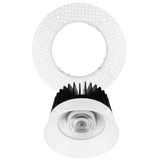 Saturn 6" trimless LED luminaire mud-in ceiling installation