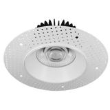Saturn 6" round trimless LED downlight white recessed ceiling light