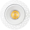 Saturn 2" HO round trimless LED downlight black, mud-in installation