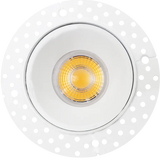 Saturn 2" HO round trimless LED downlight black, mud-in installation