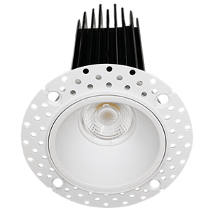 Saturn 2" HO round trimless LED downlight white, mud-in installation - Available at Electrical Marketplace
