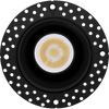 1.5" Round Trimless Gimbal LED Downlight | Saturn Series | Selectable CCT | 12W