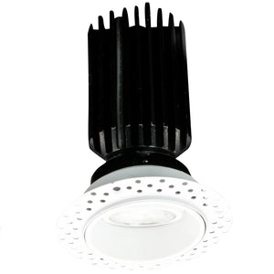 Saturn 2 inch high output trimless gimbal LED downlight white recessed ceiling light - Available at Electrical Marketplace