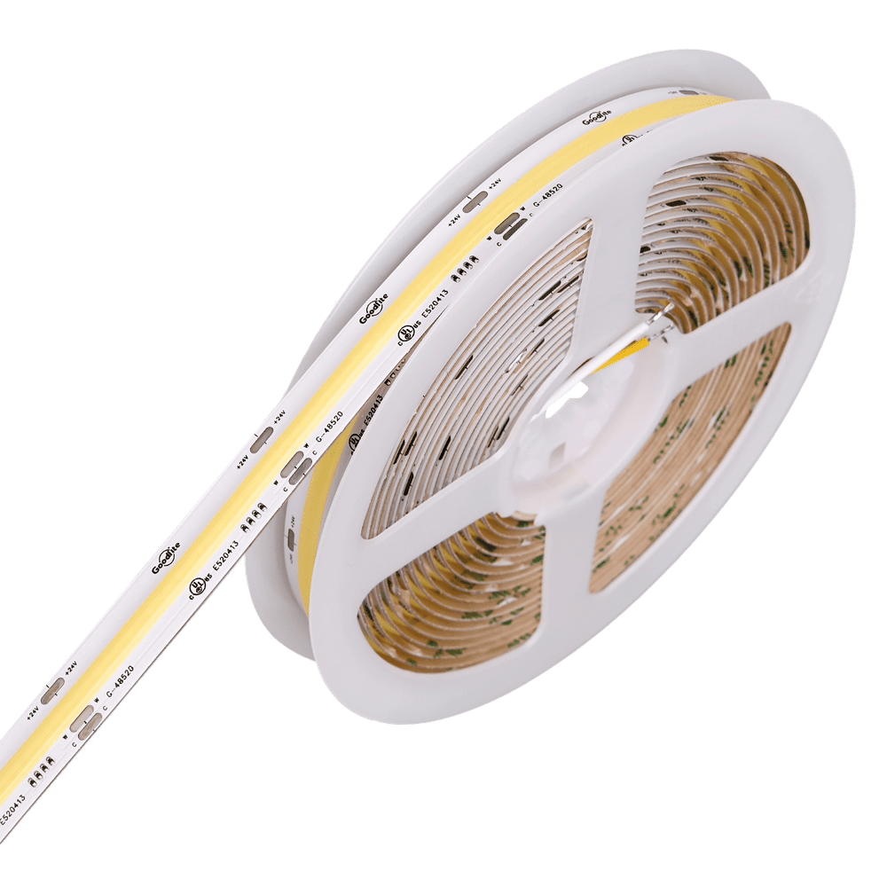 4.6W COB tunable CCT LED tape light 24V 6CCT 425 lumens per foot