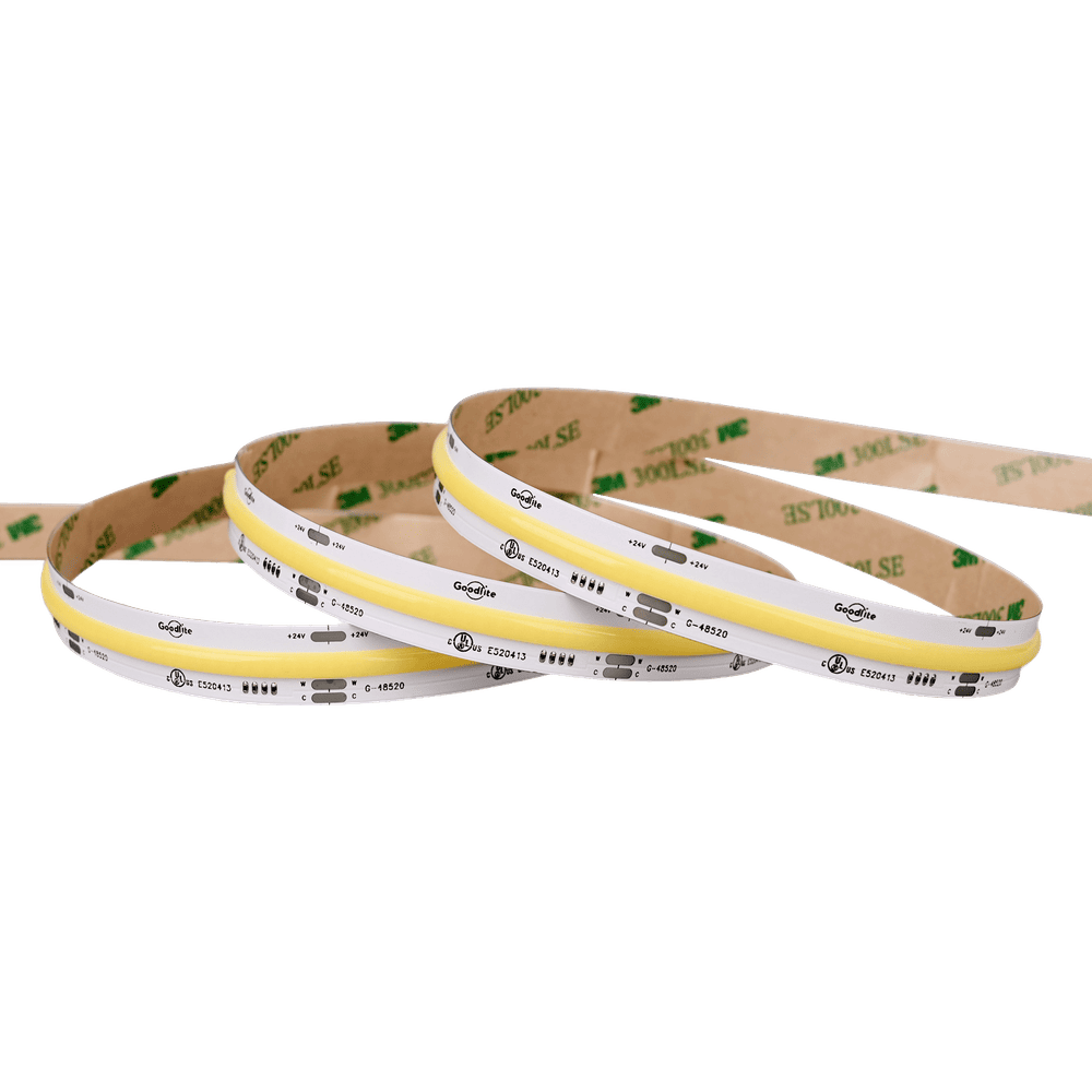 16.4FT LED COB Tape Light | 24V | IP20 | CCT Selectable | Dimmable | Goodlite G-48520