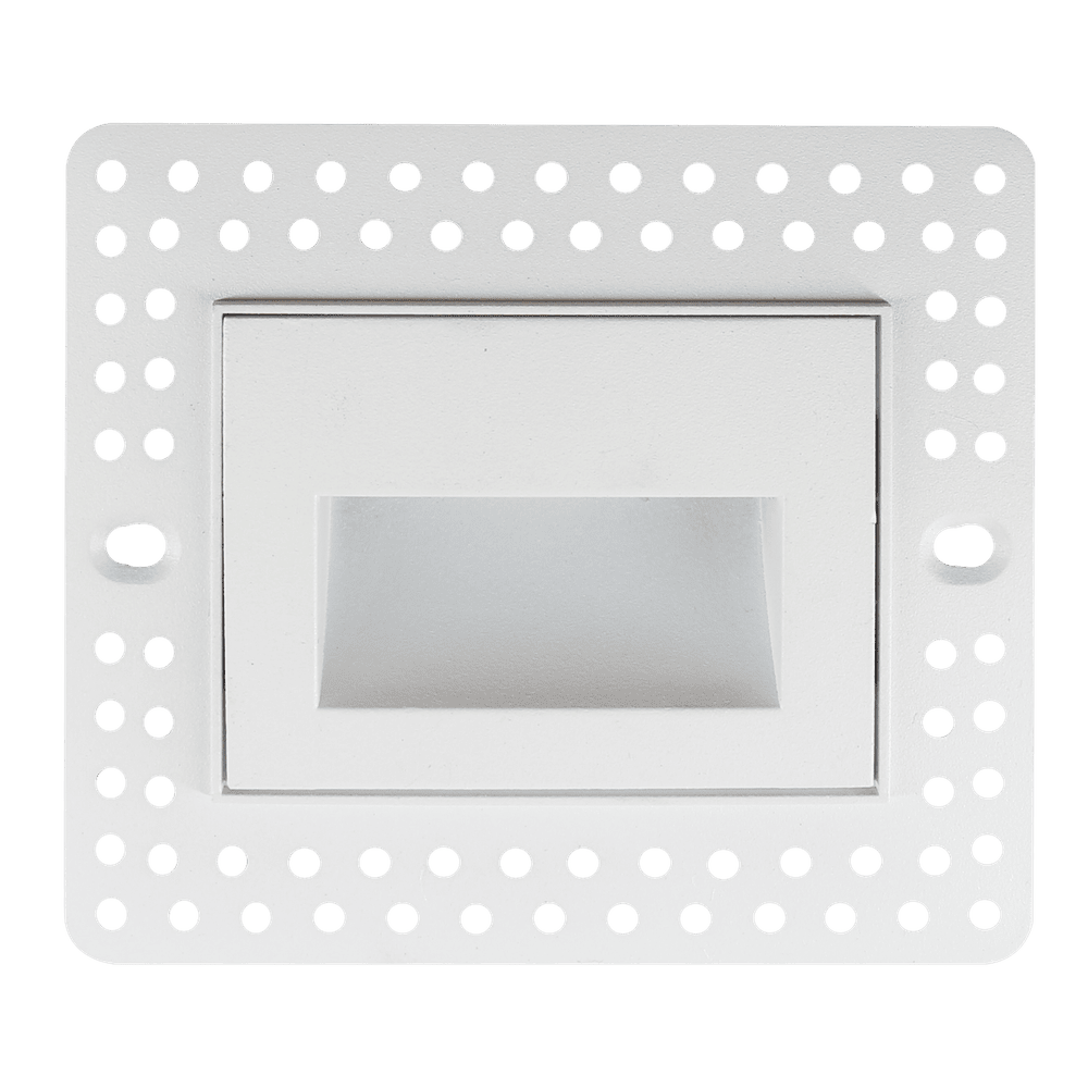 Trimless horizontal recessed LED step light 3W 5CCT wet location black and white