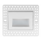 Trimless horizontal recessed LED step light 3W 5CCT wet location black and white