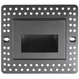 Trimless horizontal recessed LED step light 3W 5CCT wet location black and white